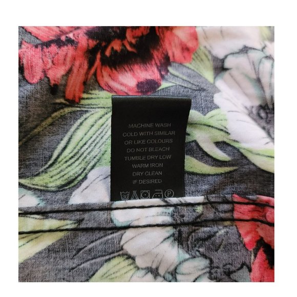 Zip Code Ricky Bingh Spring Blooms Hawaiian Shirt Mens Large Slim Fit JJ3007 - Picture 6 of 7